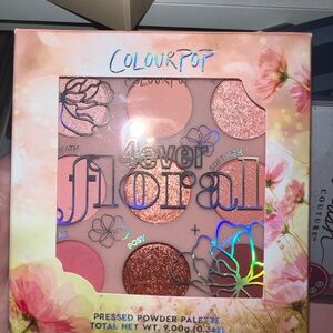 ColourPop 4ever Floral Pressed Powder Palette - Pink and Brown Shades